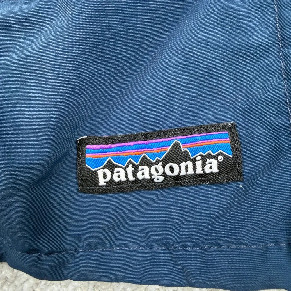 Patagonia Baggies Shorts Men Large Navy Blue 7 Inch Inseam Nylon Swim Trunks